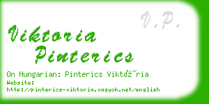 viktoria pinterics business card